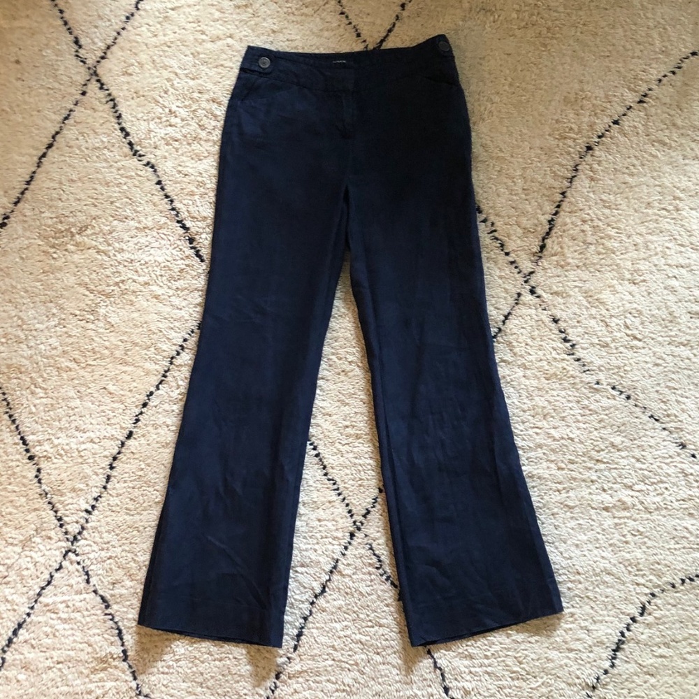 J. Crew navy Irish linen pants